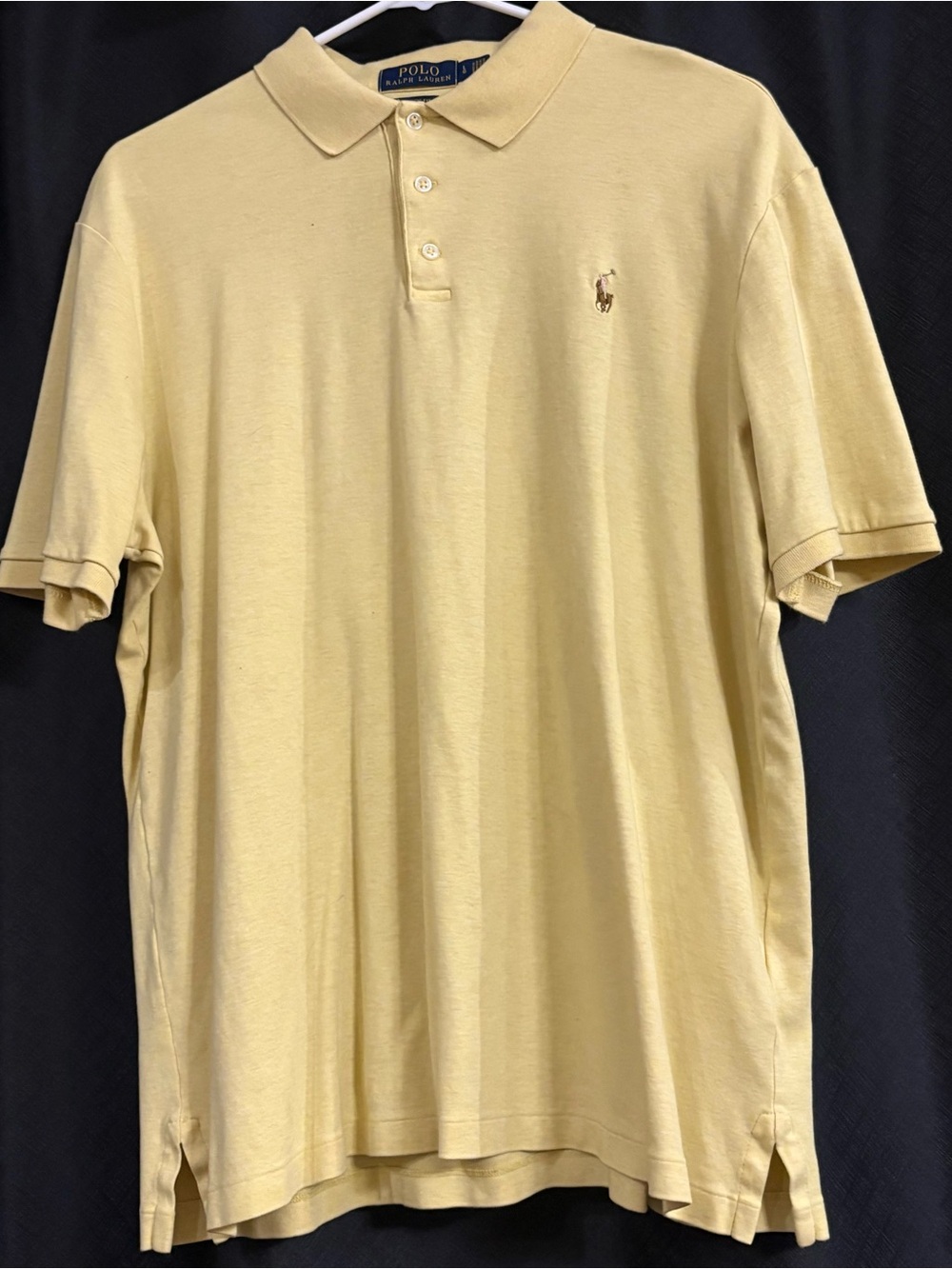Ralph Lauren Men’s Pale Yellow Classic Polo Shirt
